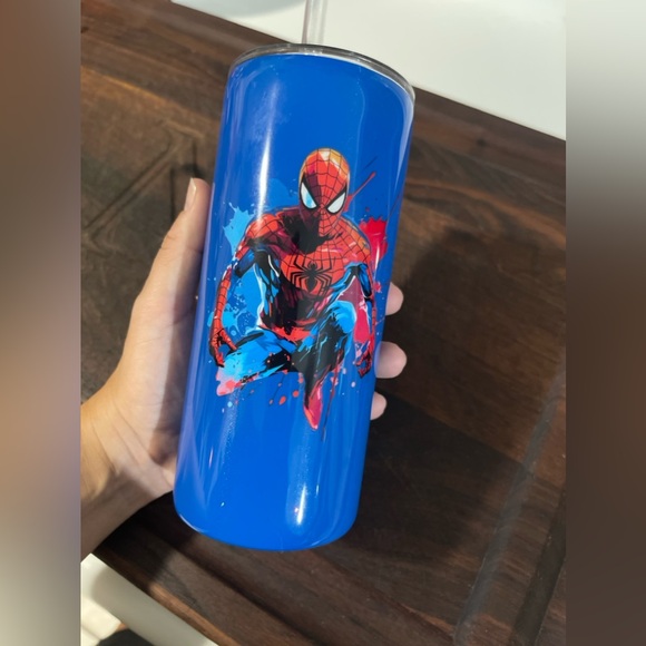 Custom kids tumbler 15oz new able to add a name Spider-Man - Picture 3 of 3
